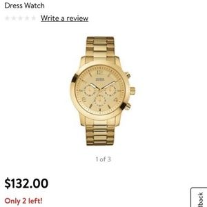 Guess Gold Stainless-Steel Dress Watch